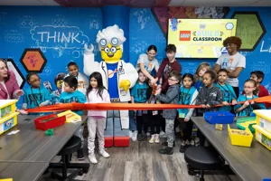 Ein LEGO-Klassenzimmer mit LEGOLAND New York in den USA