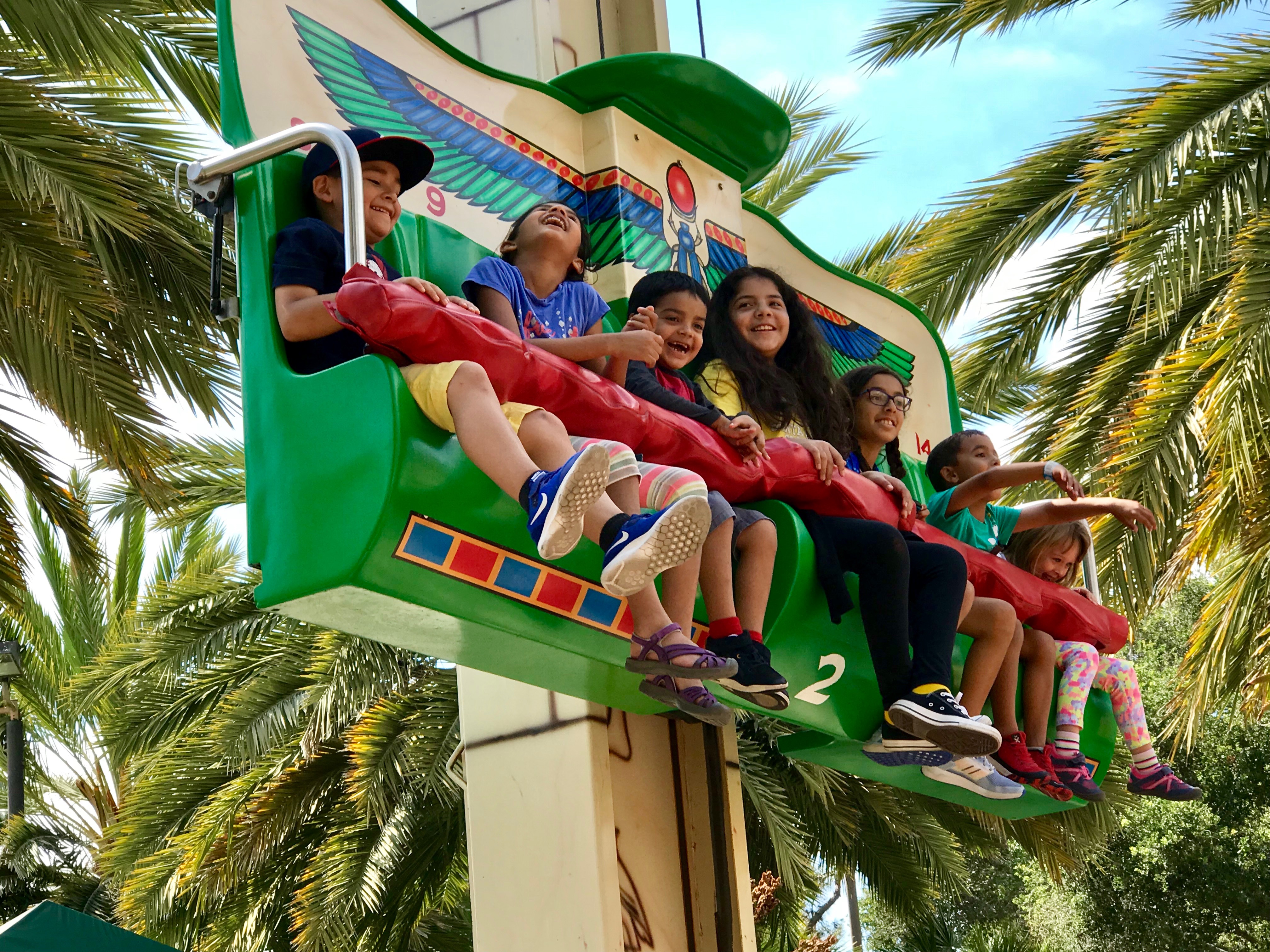 Children enjoy a ride at LEGOLAND California