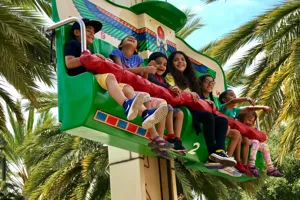 Children enjoy a ride at LEGOLAND California