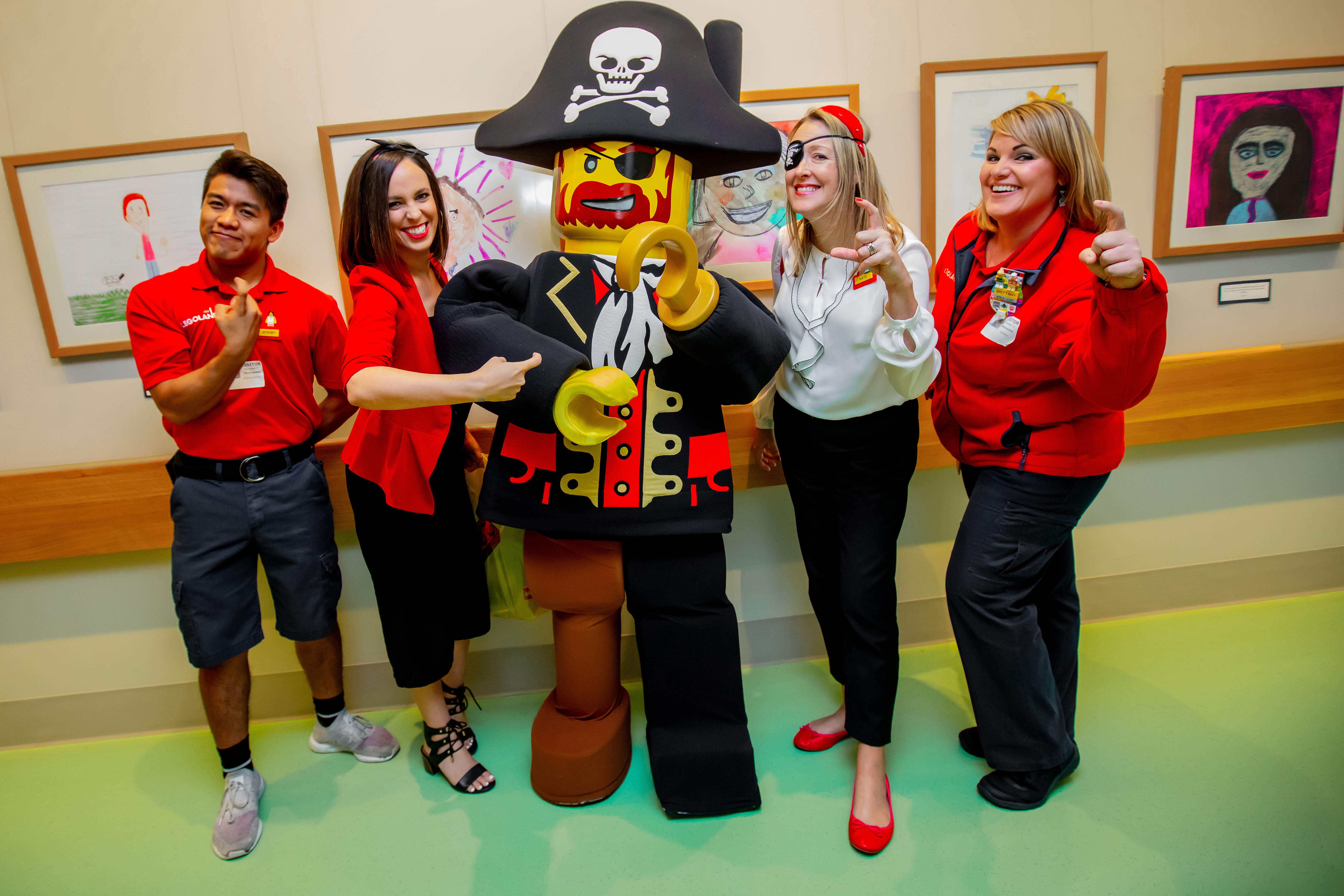 A LEGO Group visit a children's hospital 